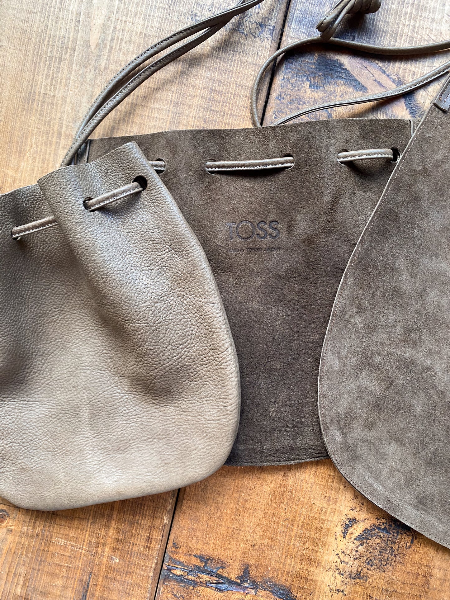 レザー巾着バッグ【Port ポート Lサイズ】TOSS 日本製 Made in japan