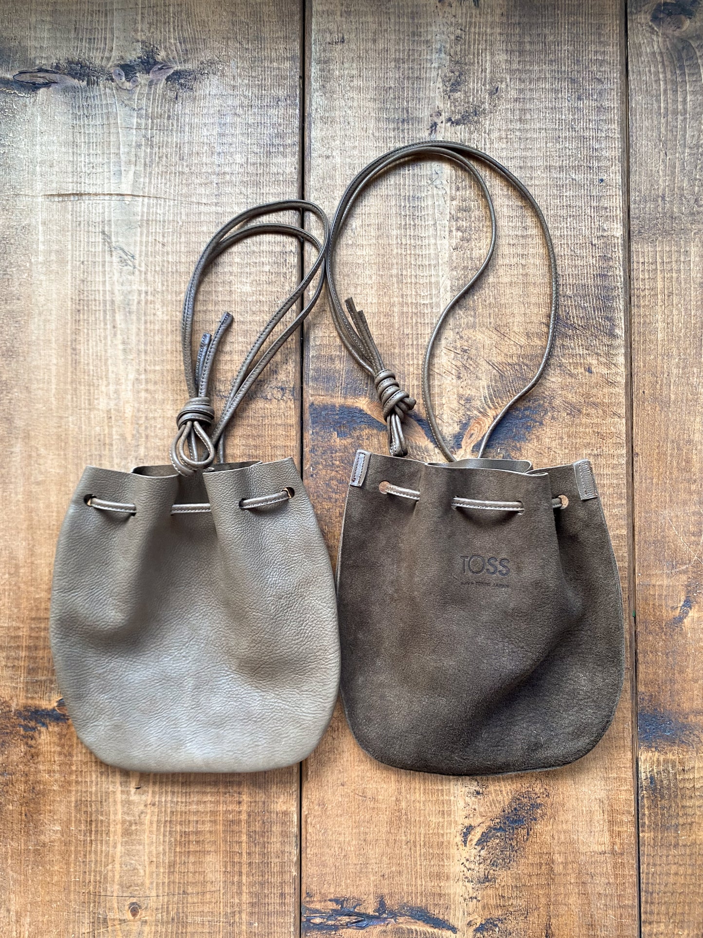 レザー巾着バッグ【Port ポート Lサイズ】TOSS 日本製 Made in japan