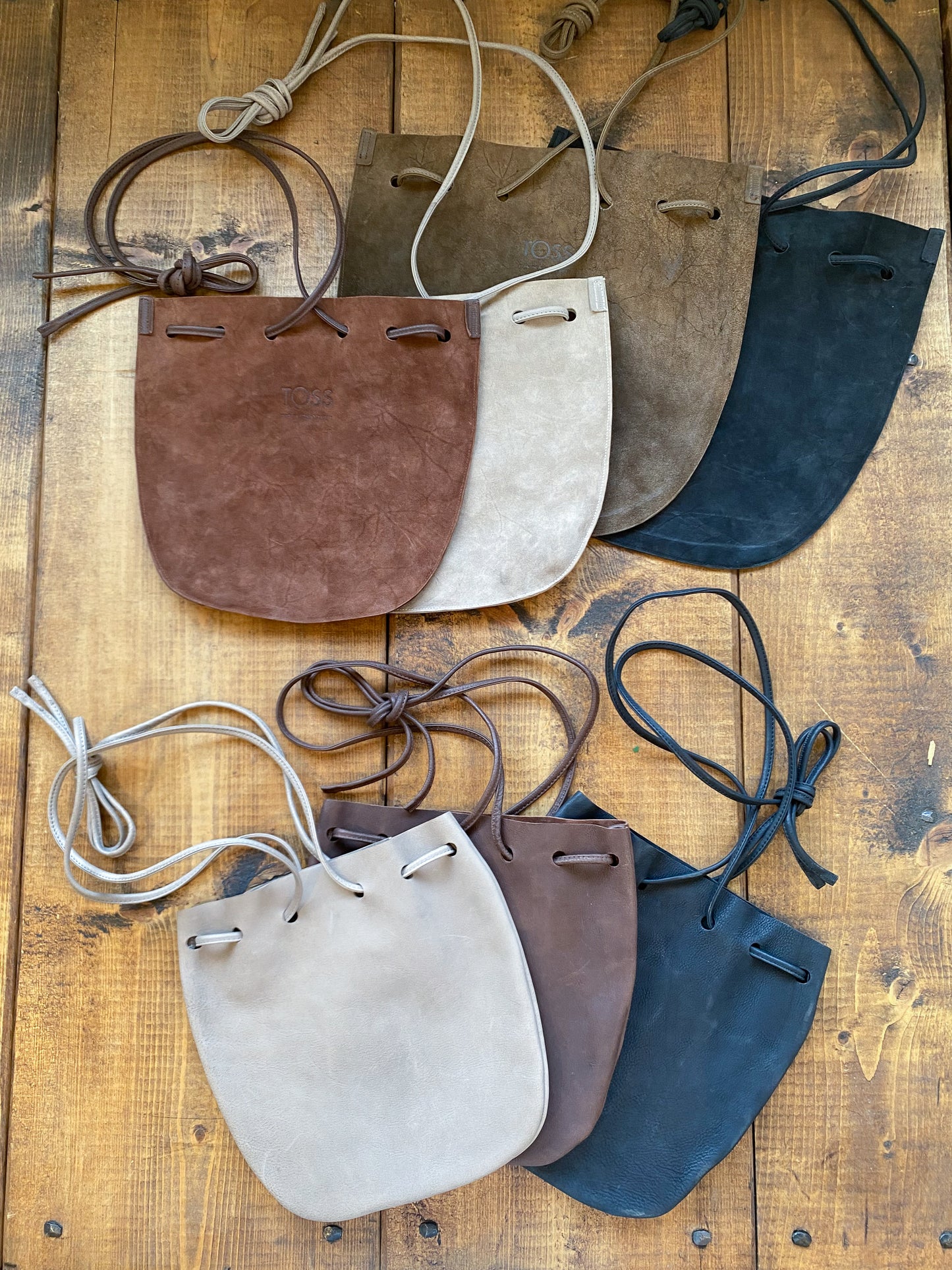 レザー巾着バッグ【Port ポート Lサイズ】TOSS 日本製 Made in japan