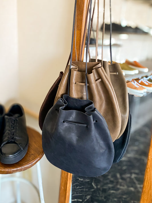 レザー巾着バッグ【Port ポート Lサイズ】TOSS 日本製 Made in japan