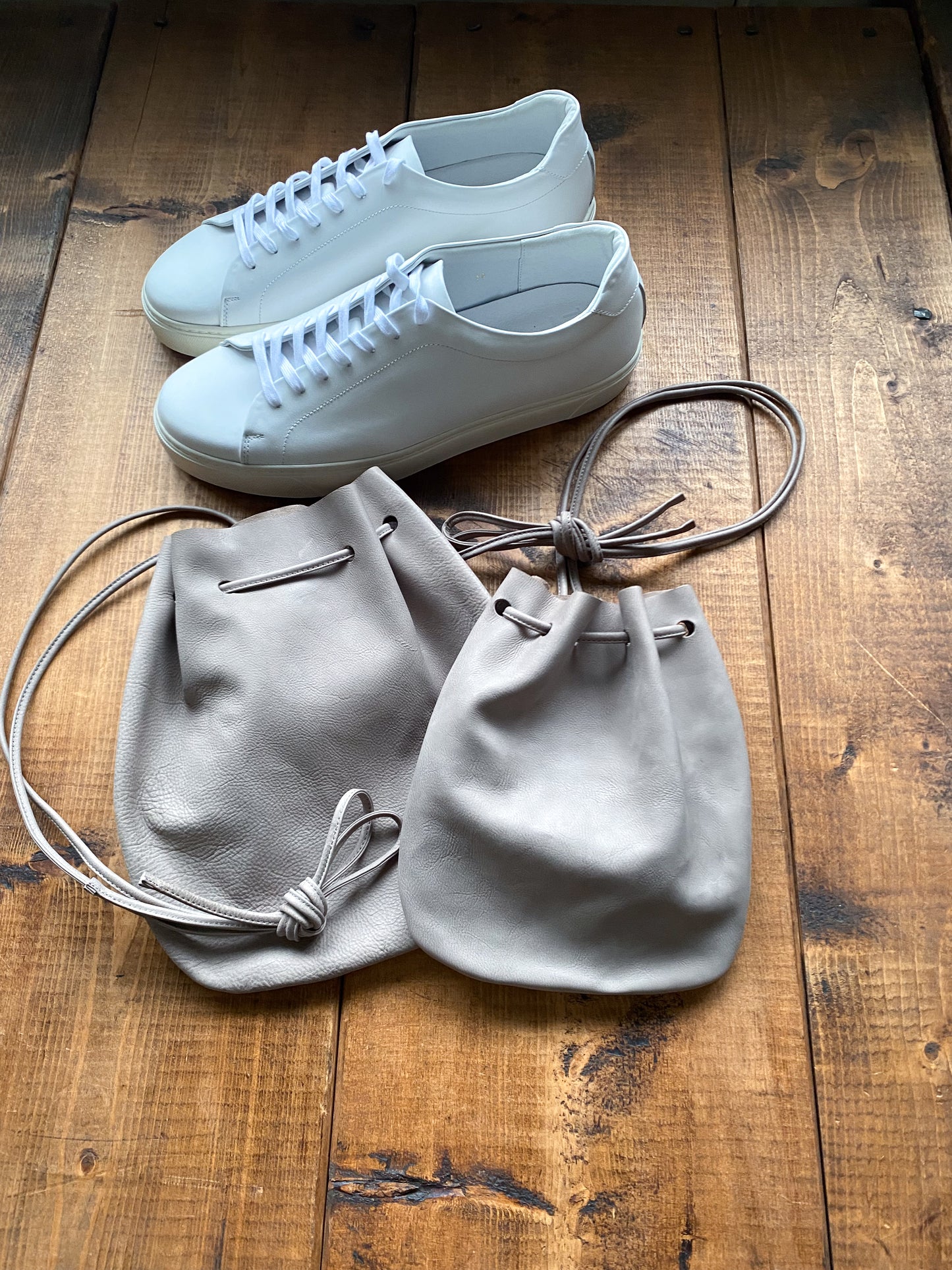 レザー巾着バッグ【Port ポート Lサイズ】TOSS 日本製 Made in japan