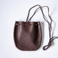 【Port ポート Sサイズ】レザー巾着バッグ TOSS 日本製  Made in japan