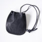 【Port ポート Sサイズ】レザー巾着バッグ TOSS 日本製  Made in japan