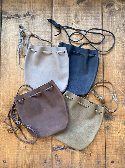 レザー巾着バッグ【Port ポート Sサイズ】TOSS 日本製  Made in japan