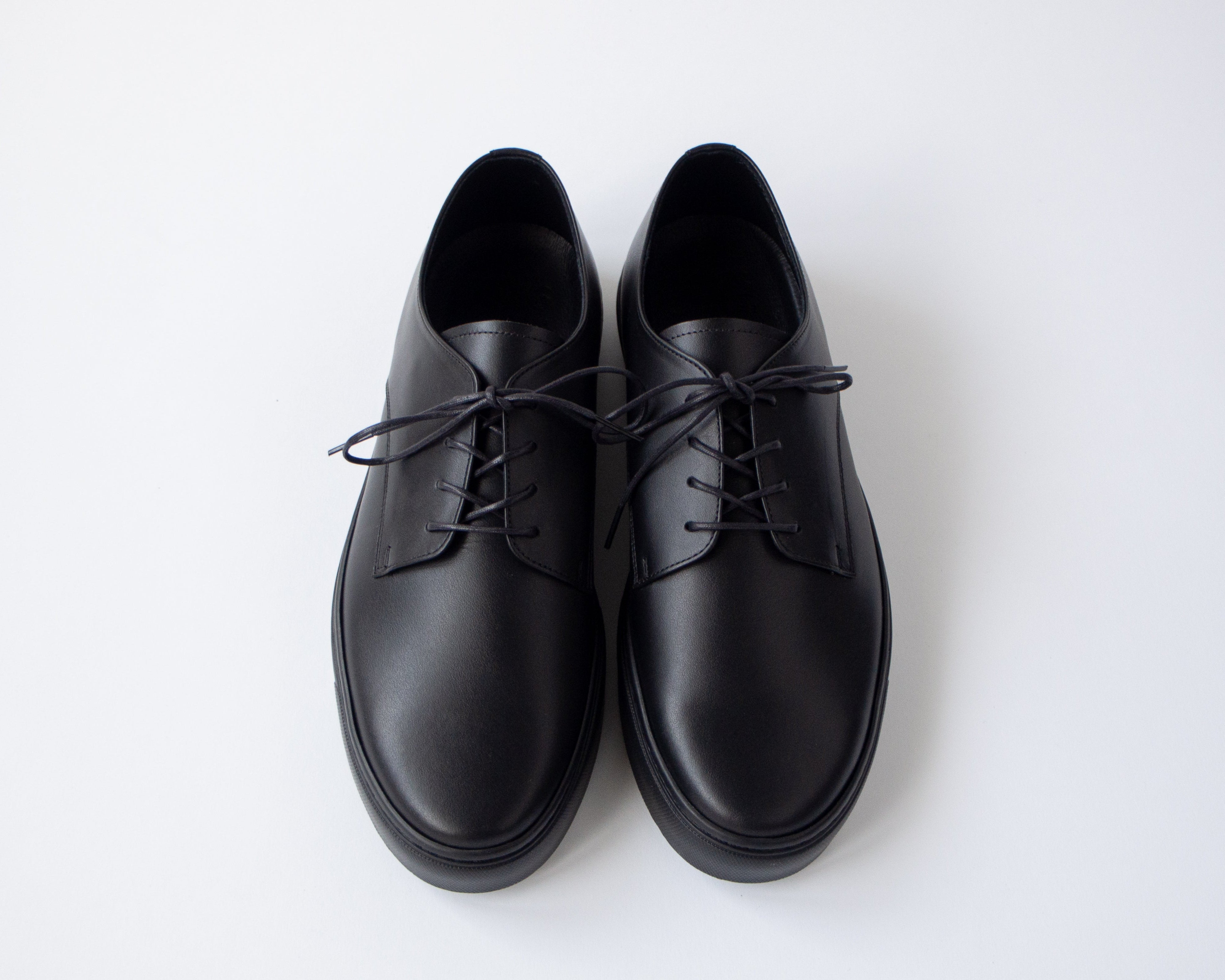 TOSS Bath  トス バース 黒 27-27.5㎝　革靴　スニーカー 外羽根レザースニーカー【Bath バース/ブラック】 ビジネス